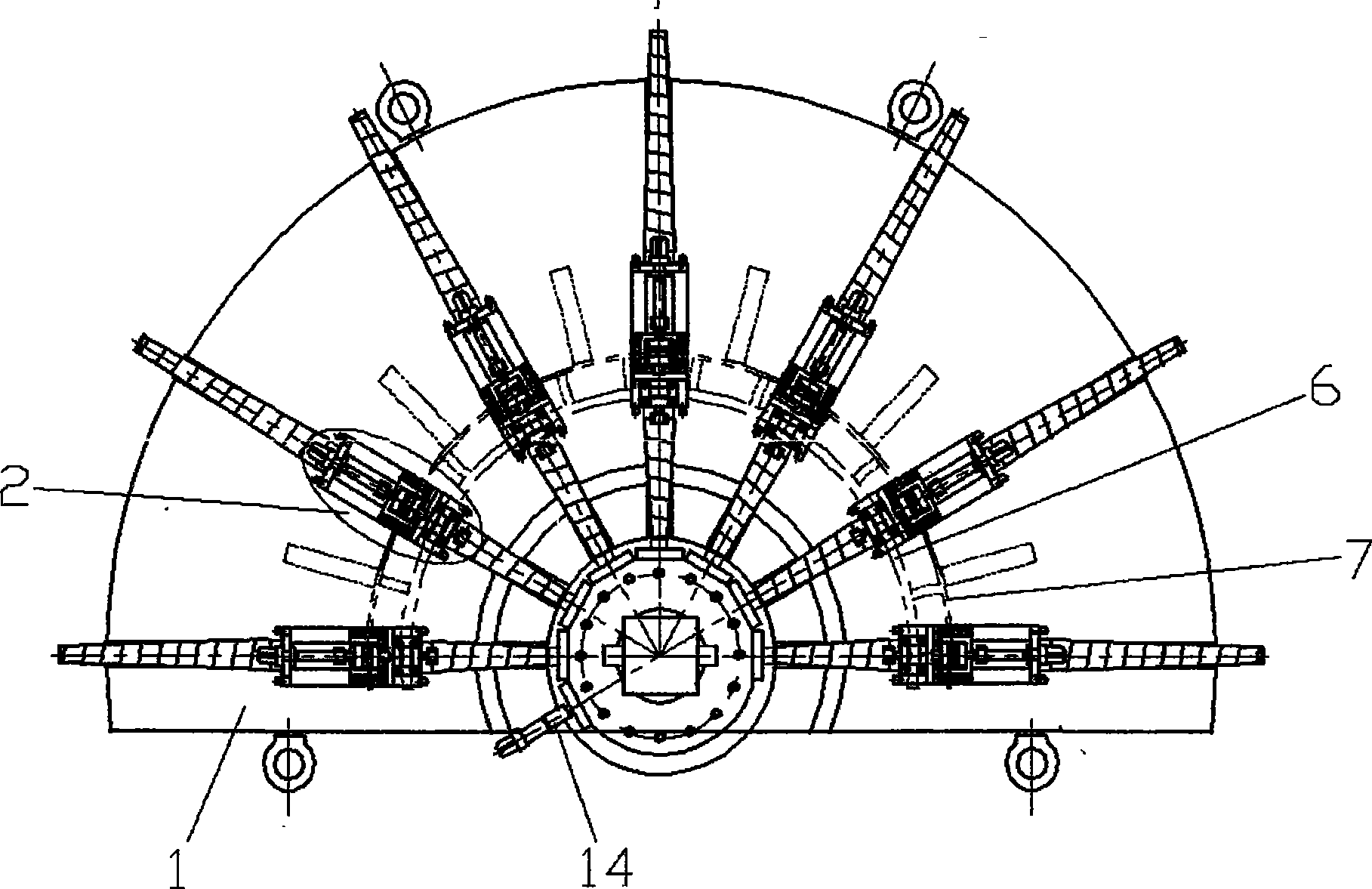 Steam turbine blade-cascade assembling frock