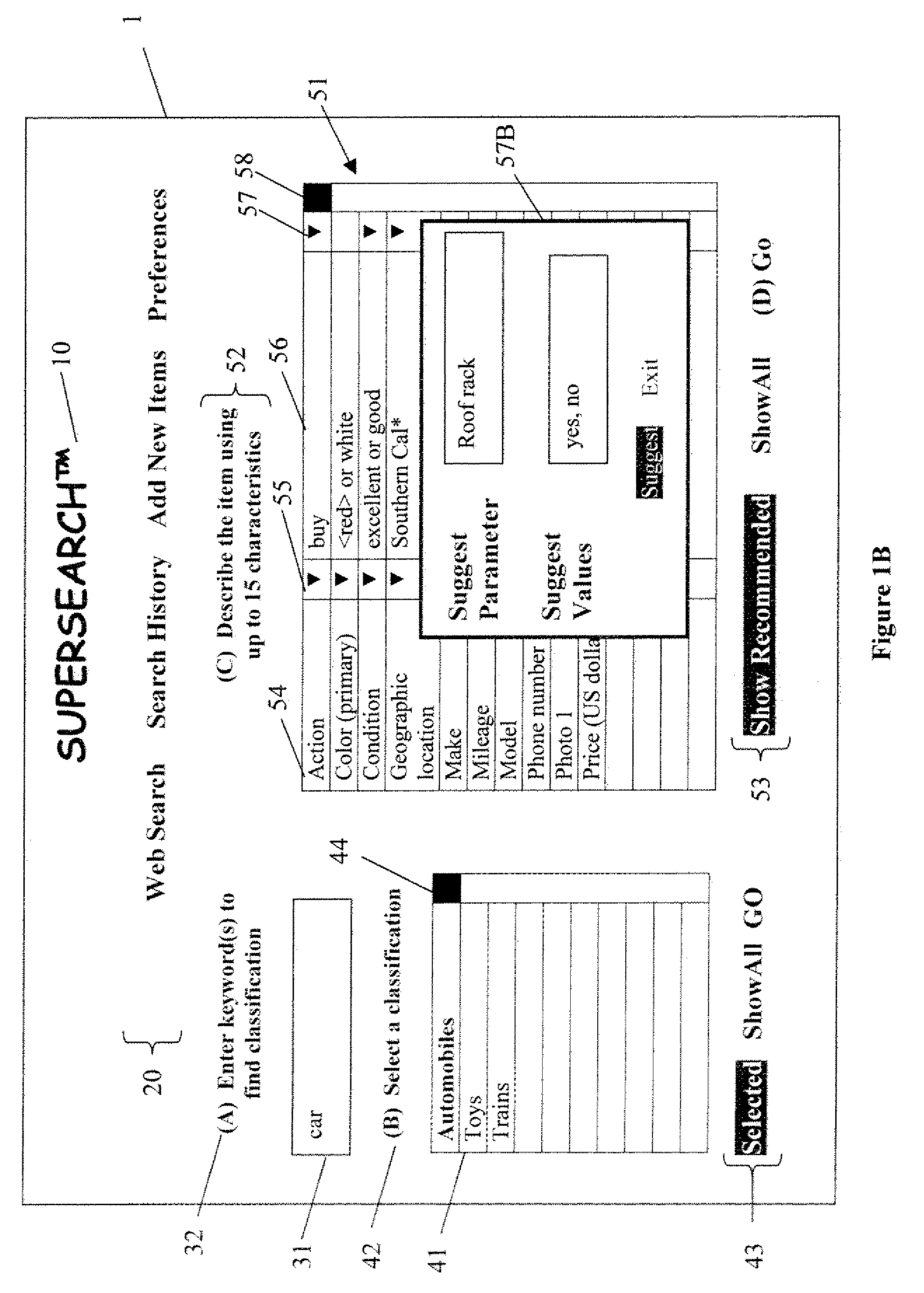 Systems And Methods For Storing And Retrieving Goods And Services Information Using Parameter/Value Databases