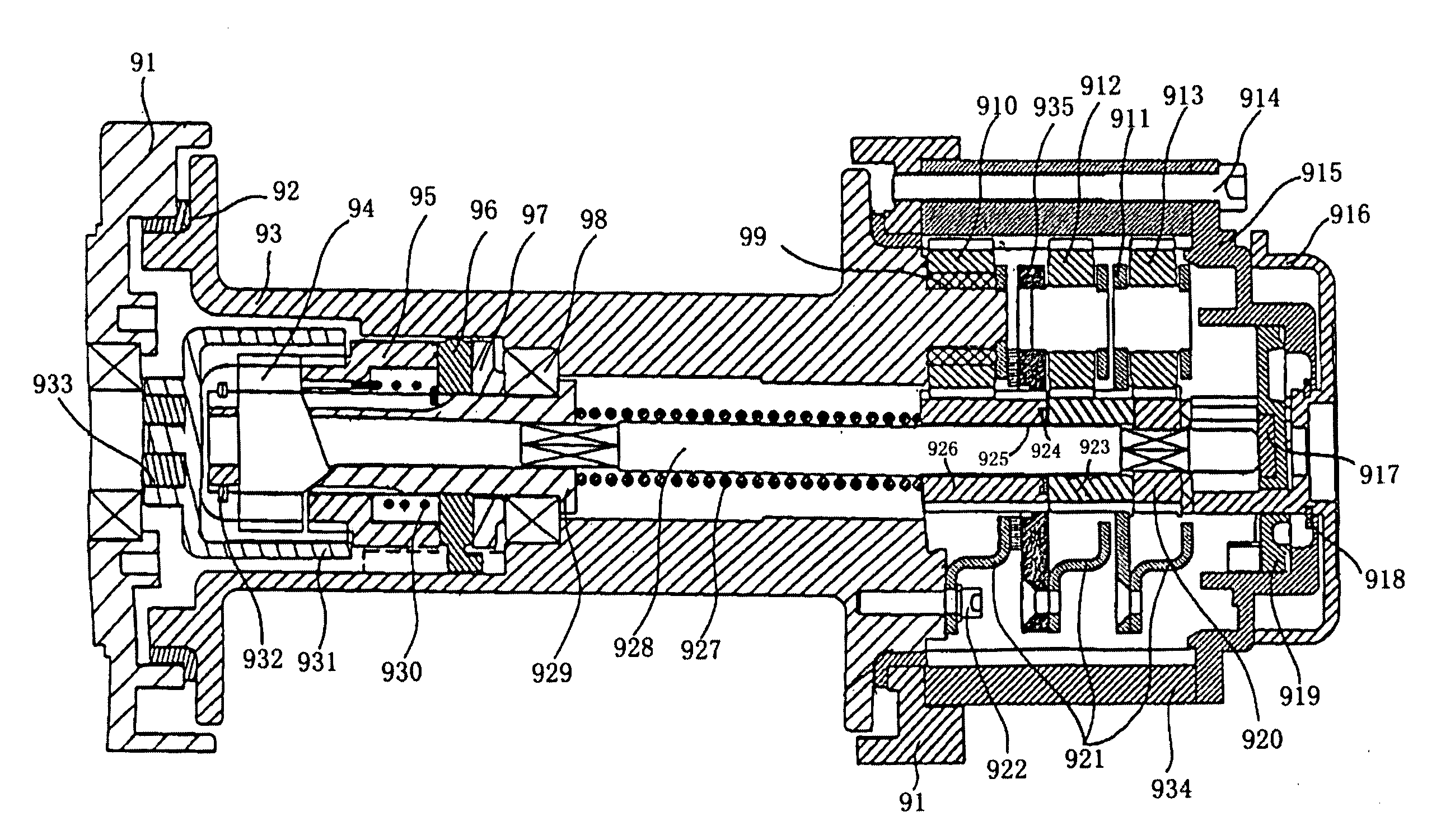 Plane braking device for electric winches and electric winch