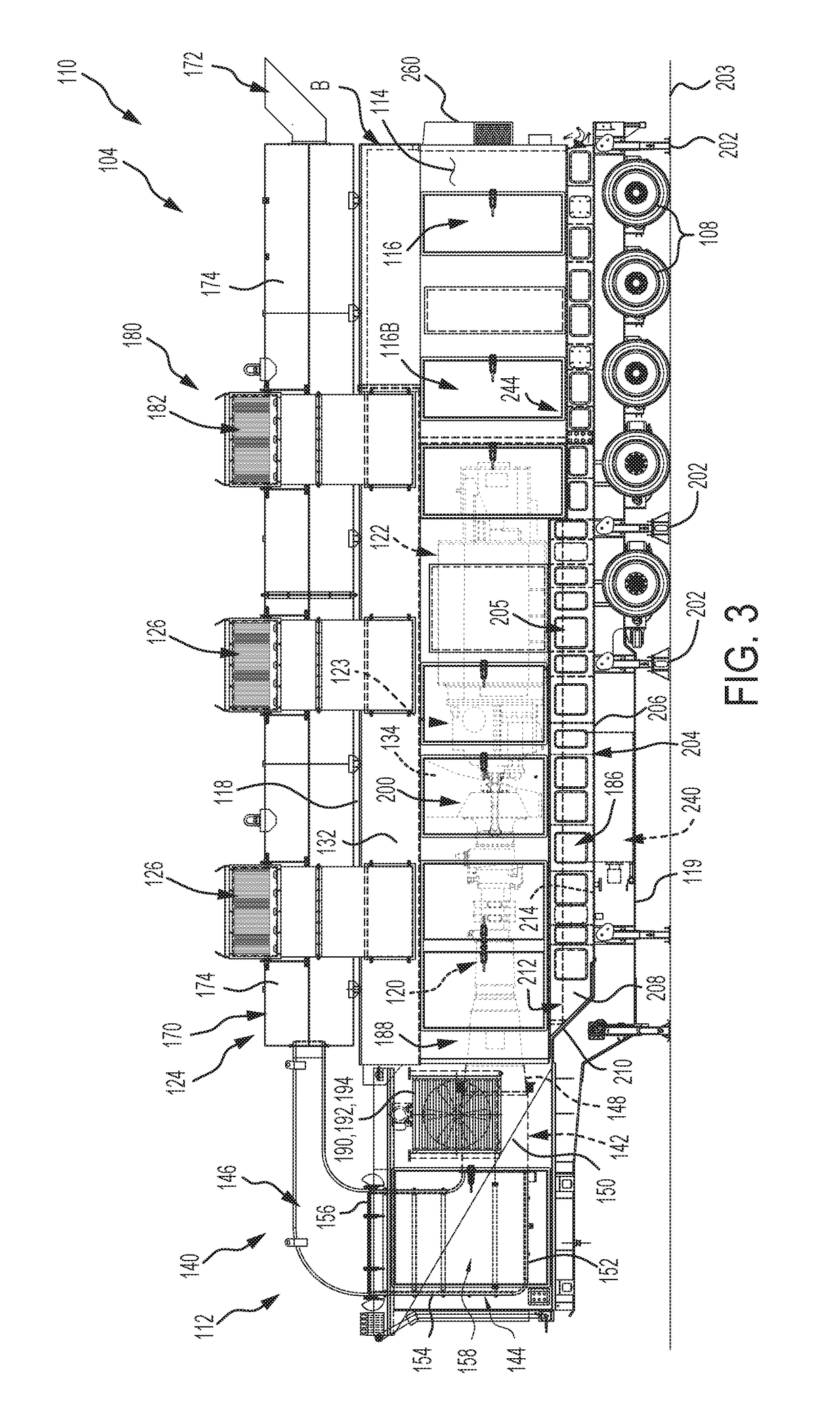 Mobile power generation system including closed cell base structure