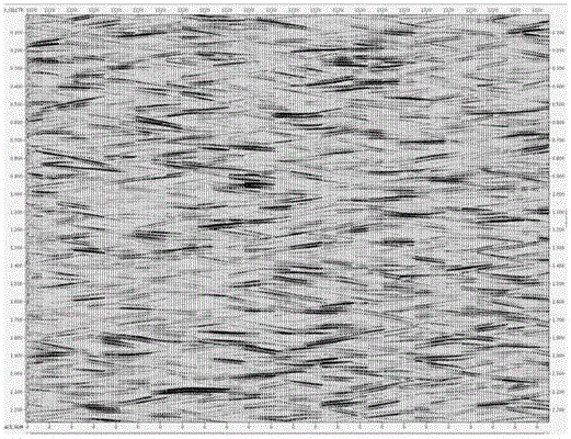 Processing method for eliminating random noises of two dimensional seismic data