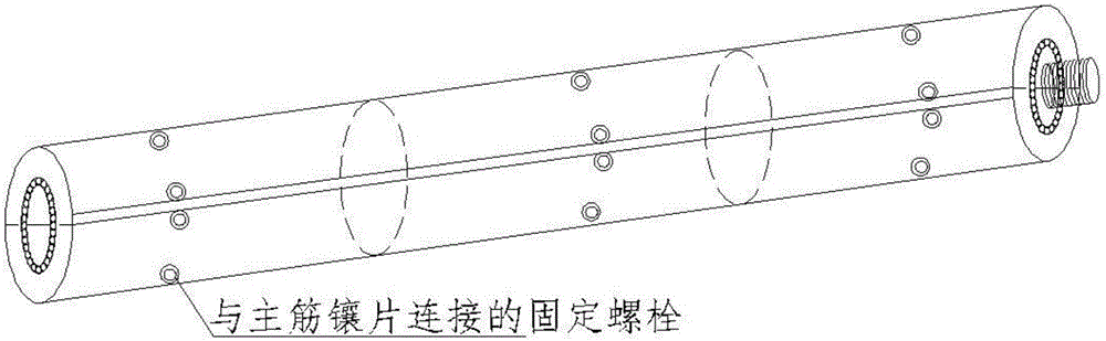 Steel reinforcement cage machining platform in civil construction water conservancy and soil conservation pile foundation project