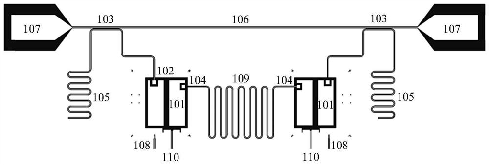 A circuit for realizing two-qubit gate operation