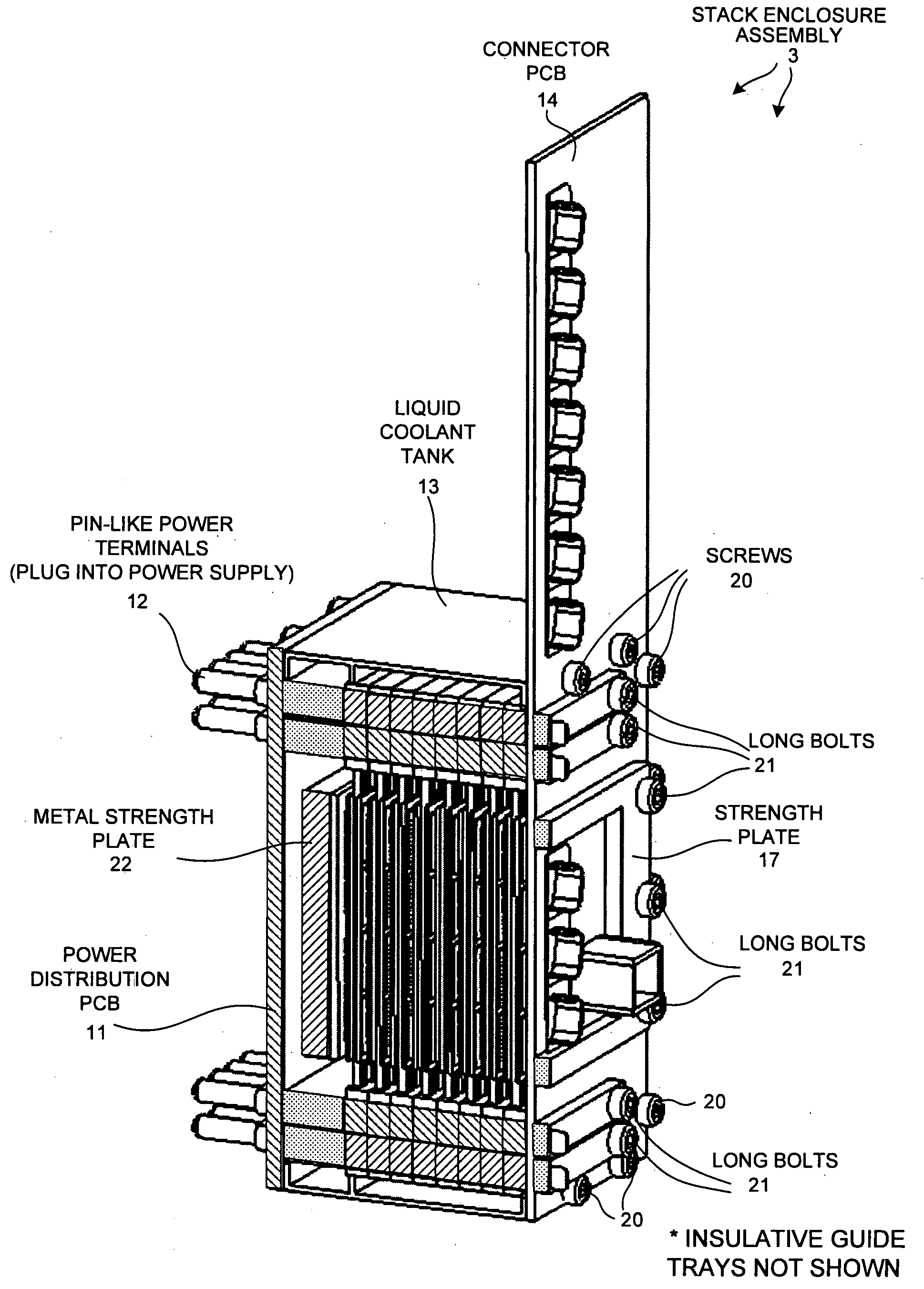 Semiconductor substrate elastomeric stack