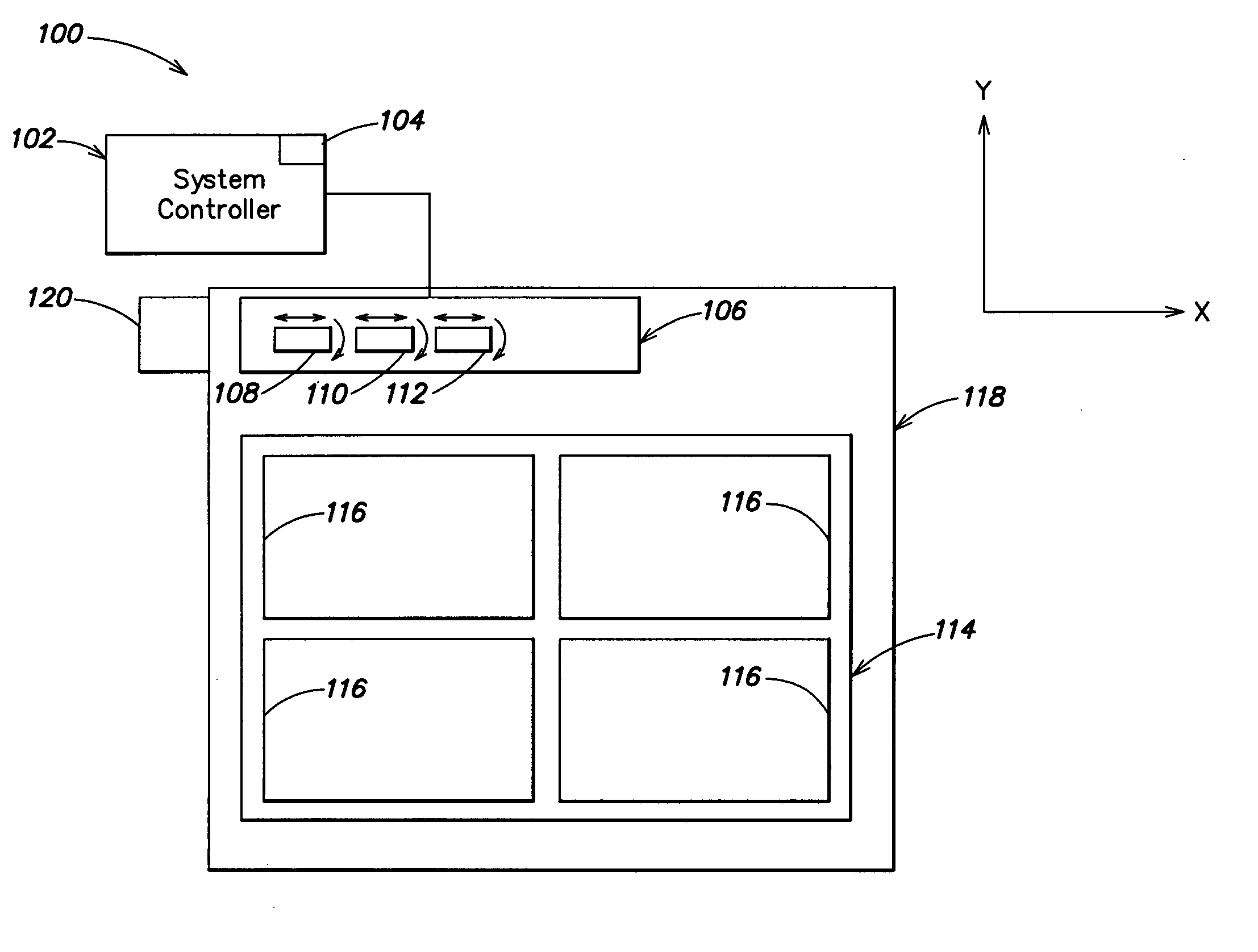Apparatus and methods for an inkjet head support having an inkjet head capable of independent lateral movement