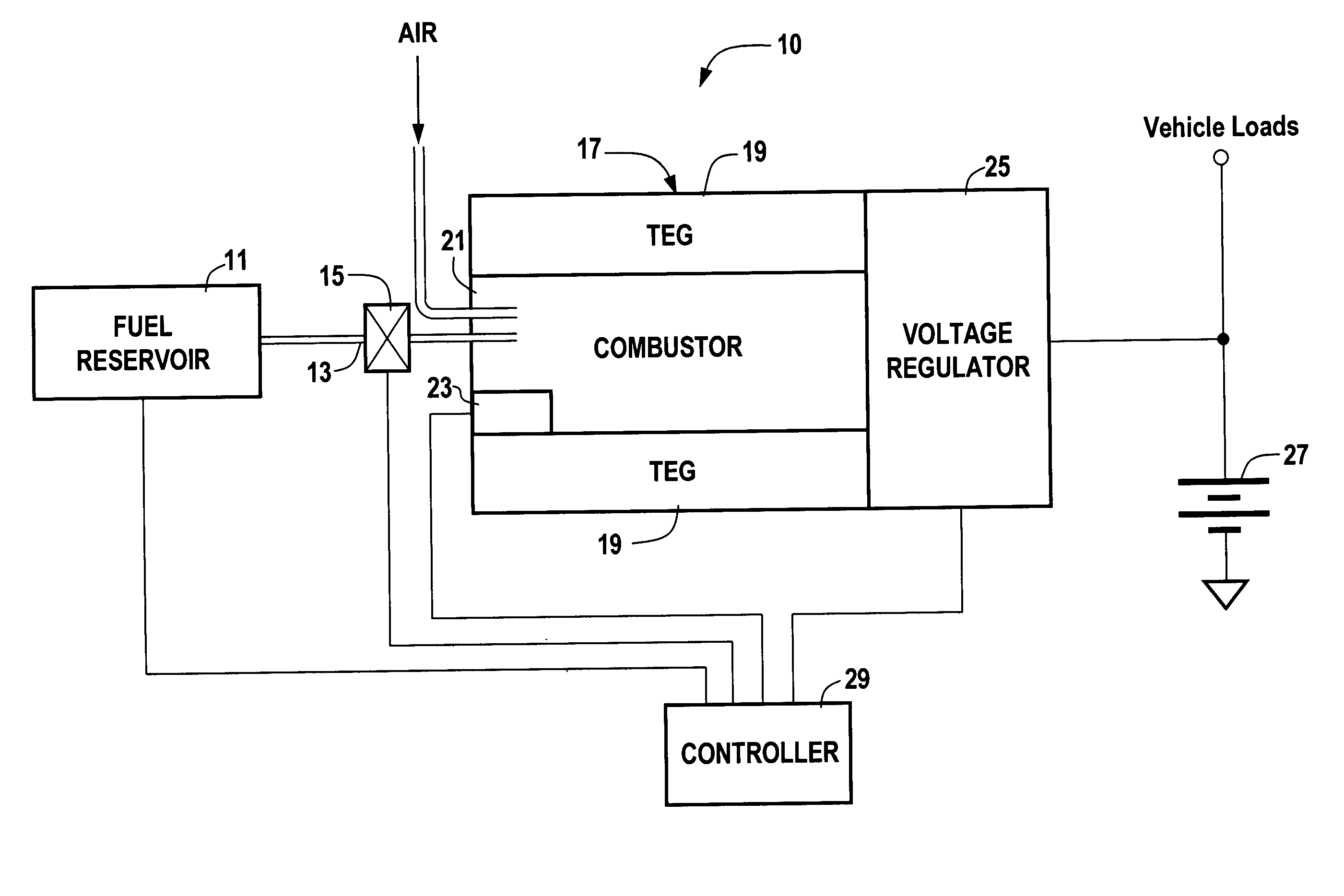 Auxiliary electrical power generation