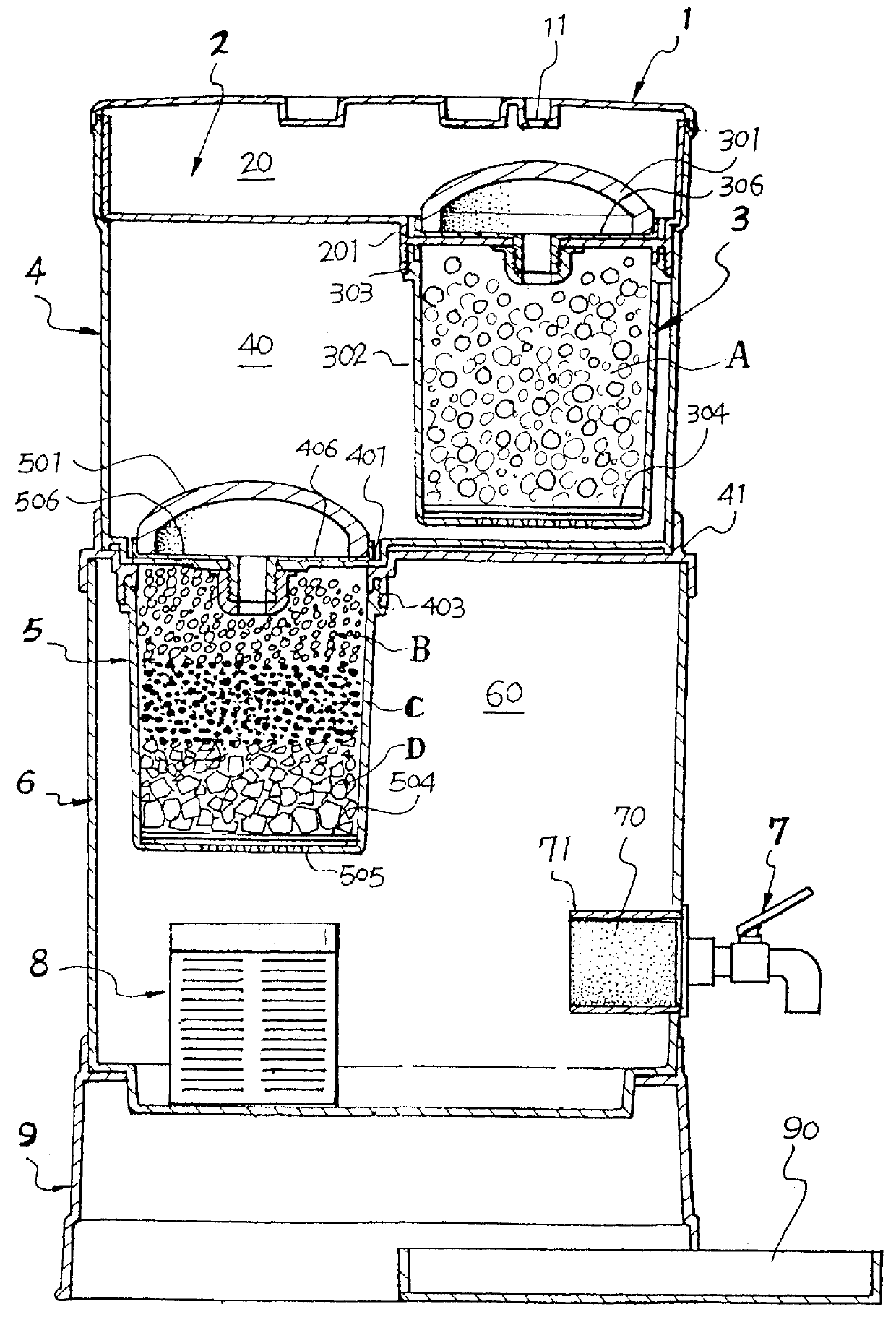 Mineral filtering apparatus