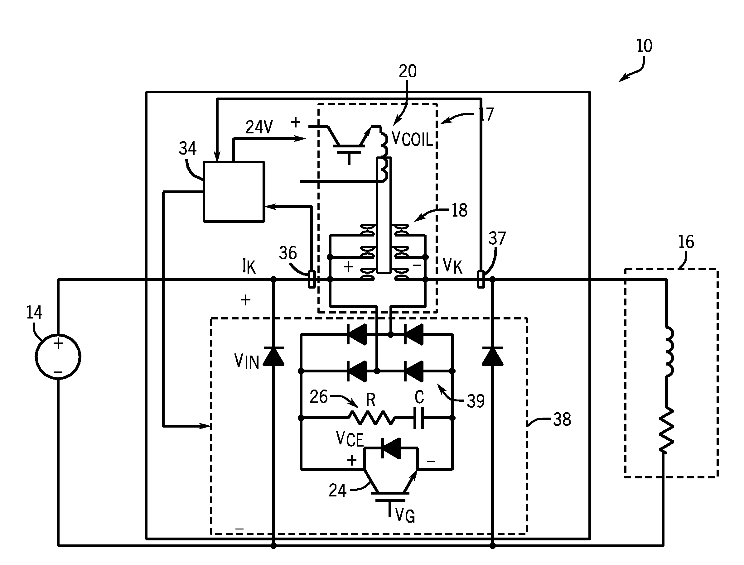 Hybrid bi-directional DC contactor and method of controlling thereof