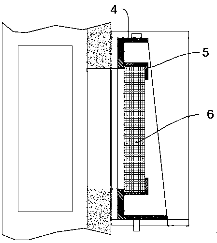 Central air conditioner fan coil air outlet filtering device convenient to disassemble and assemble