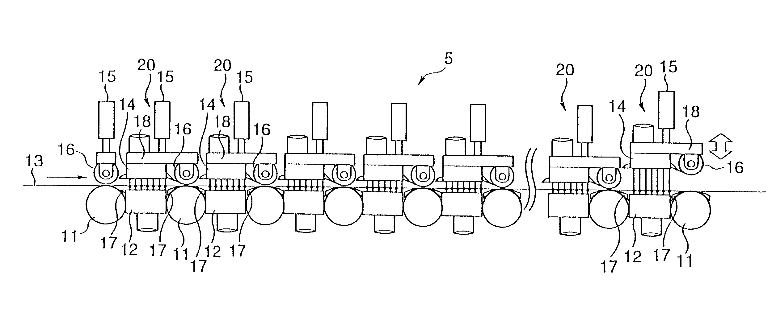 Method and apparatus for cooling hot rolled steel strip, and method for manufacturing hot rolled steel strip