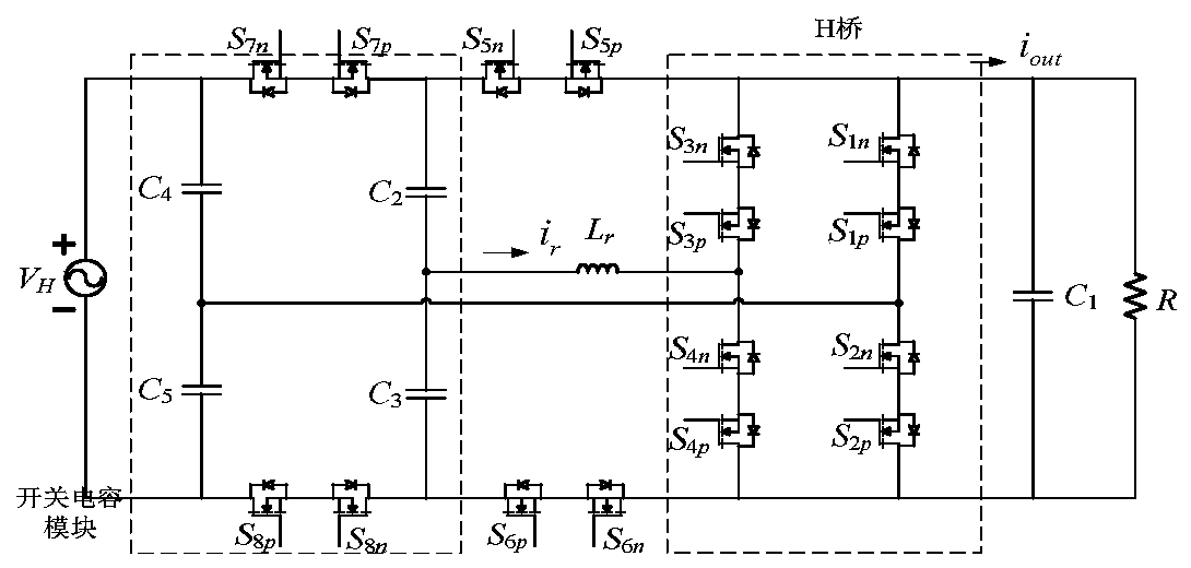 A control method for a bidirectional bridge-type modular switched capacitor ac-ac converter