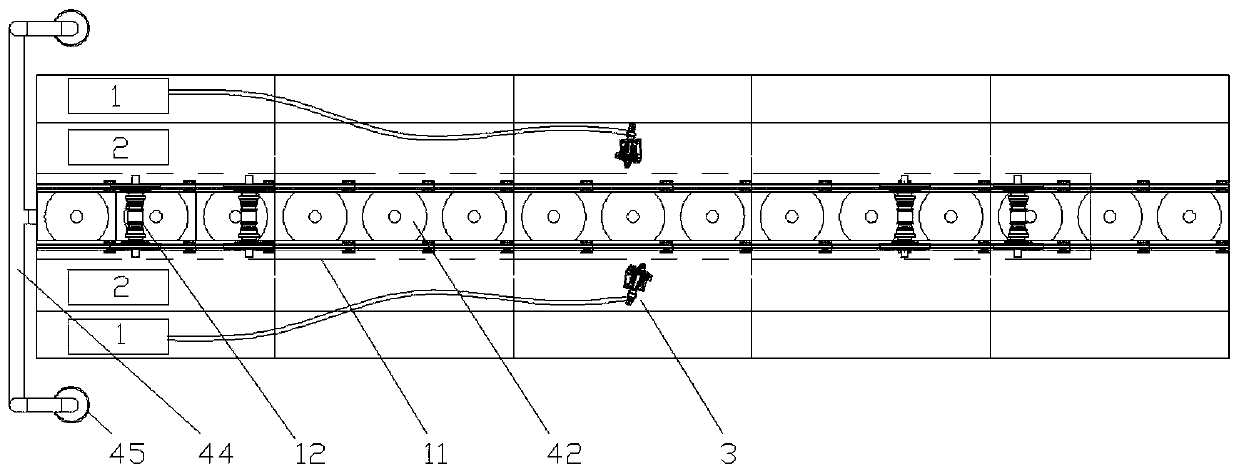 Three-dimensional omnibearing intelligent purging system and method for rail transit vehicle