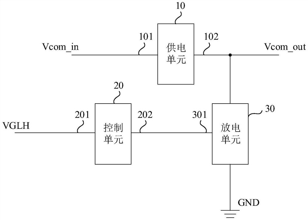 Quick power-down circuit and display device