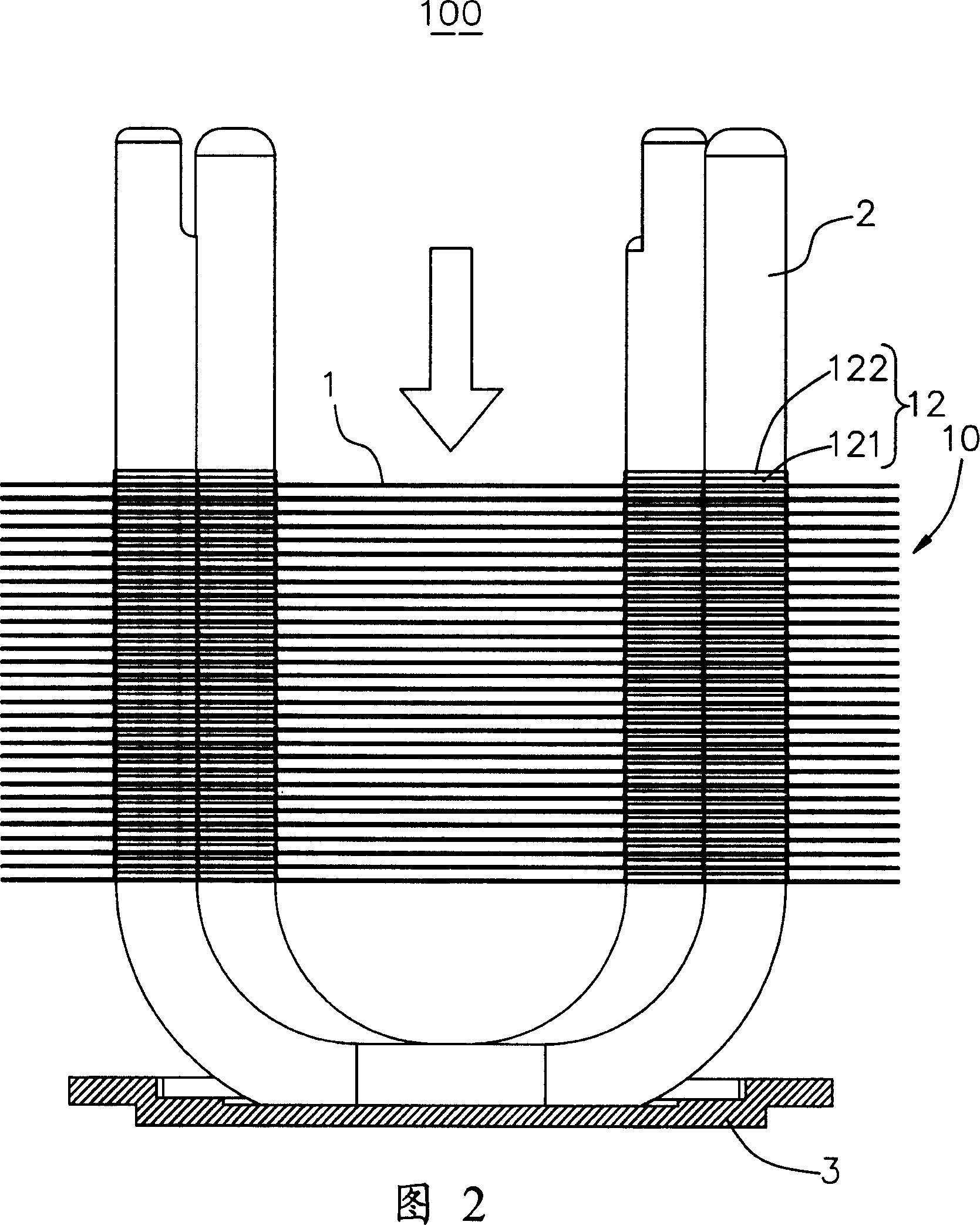 Method of molding radiator, and locative structure