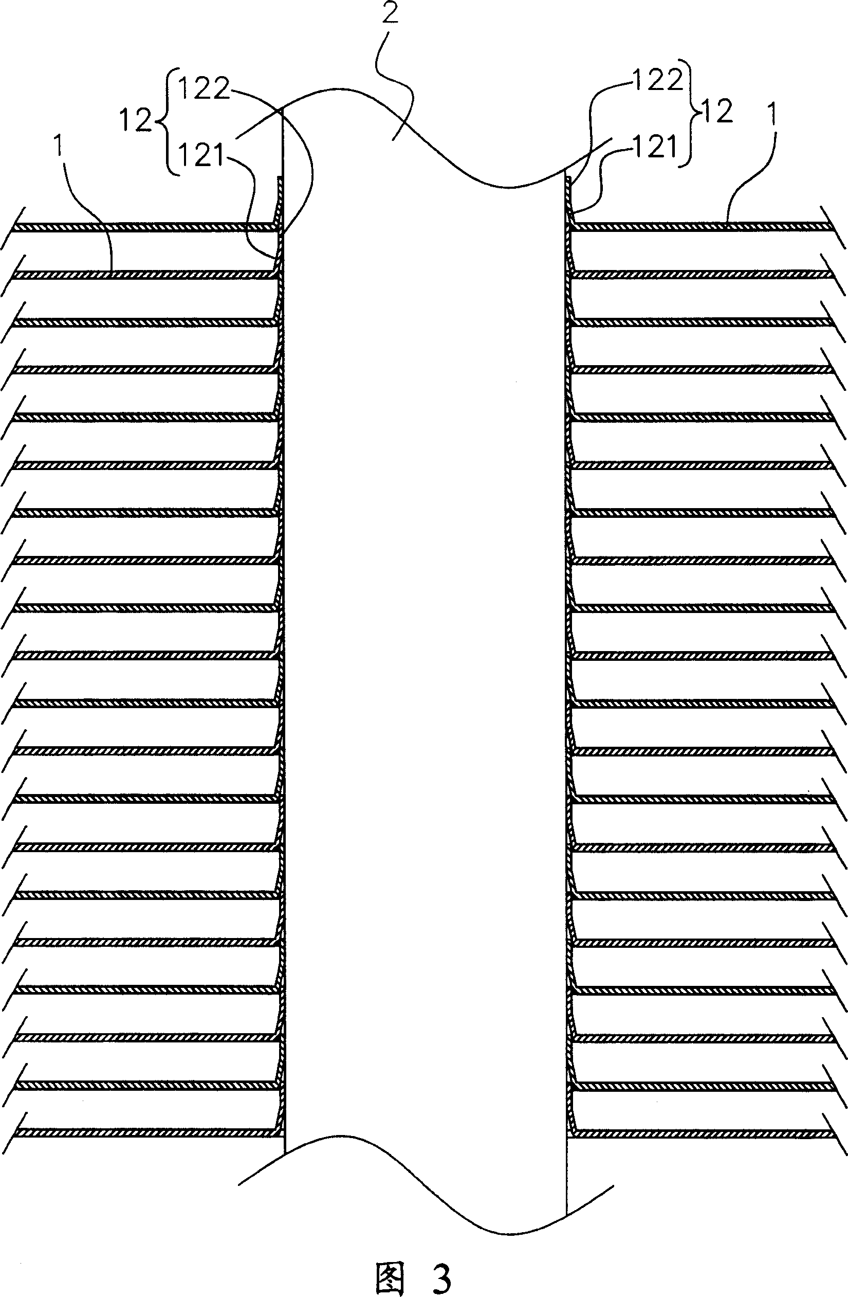 Method of molding radiator, and locative structure