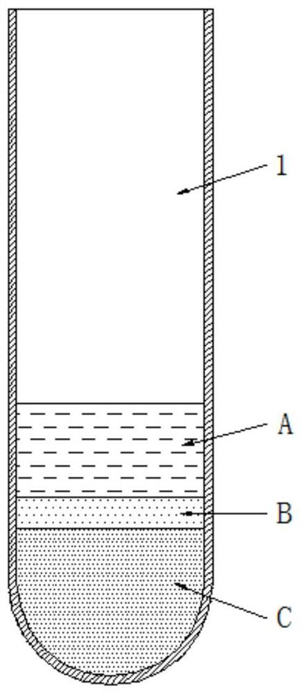 A layered liquid pipetting device and method of use thereof