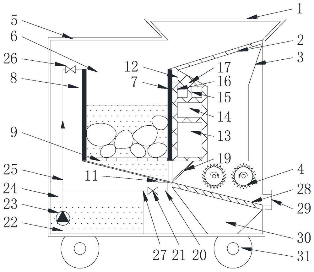 A plasma crushing device and method for assisting underground gangue filling