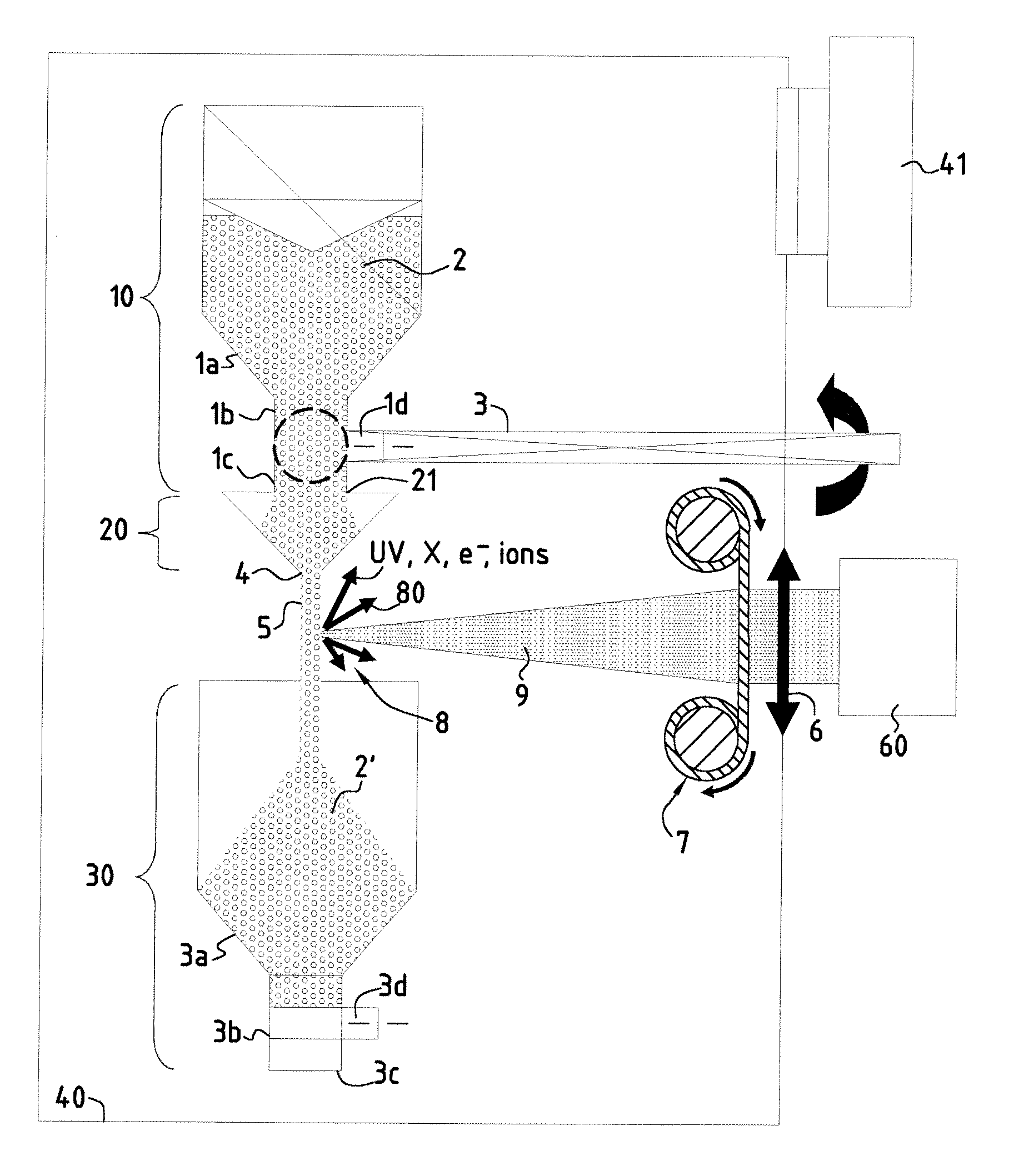 Method and Apparatus For Generating Radiation or Particles By Interaction Between a Laser Beam and a Target