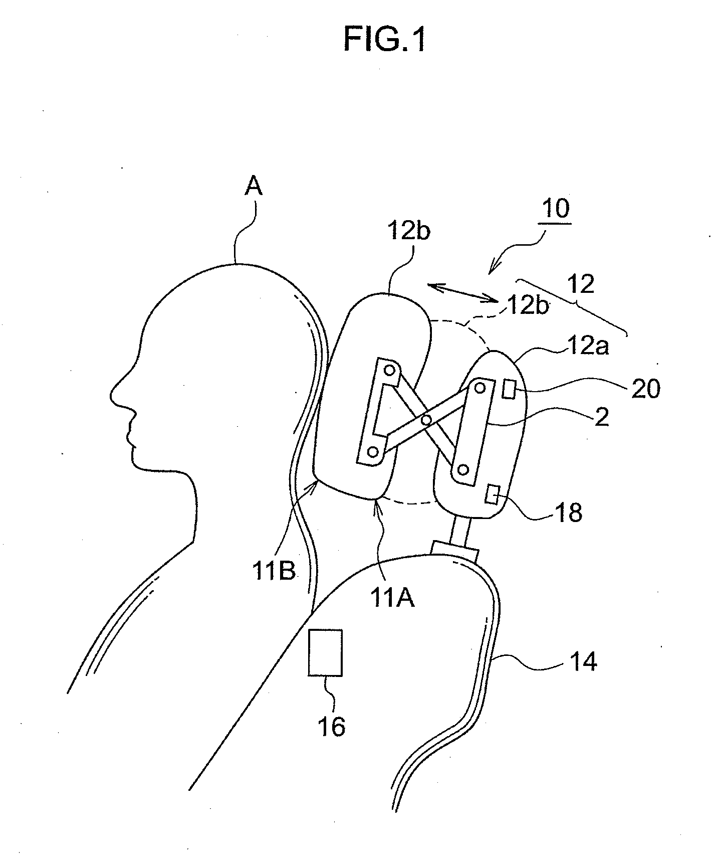 Headrest device, method of adjusting headrest positiion, and vehicle seat