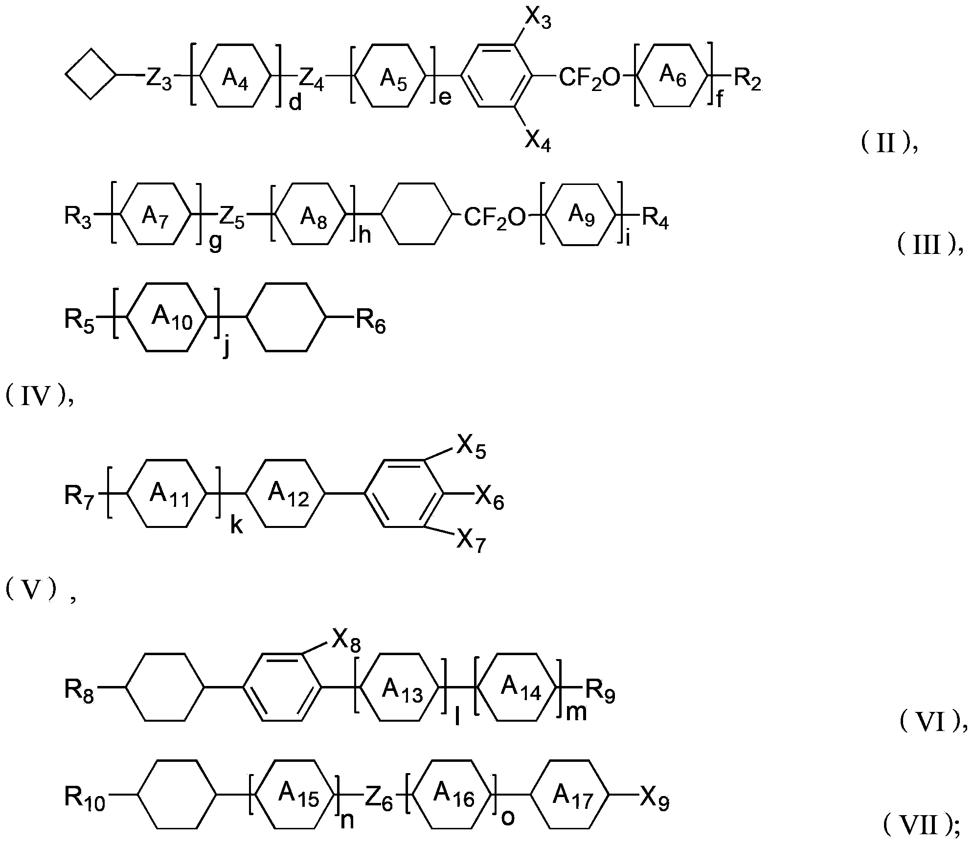 Positive dielectric quick response liquid crystal composition