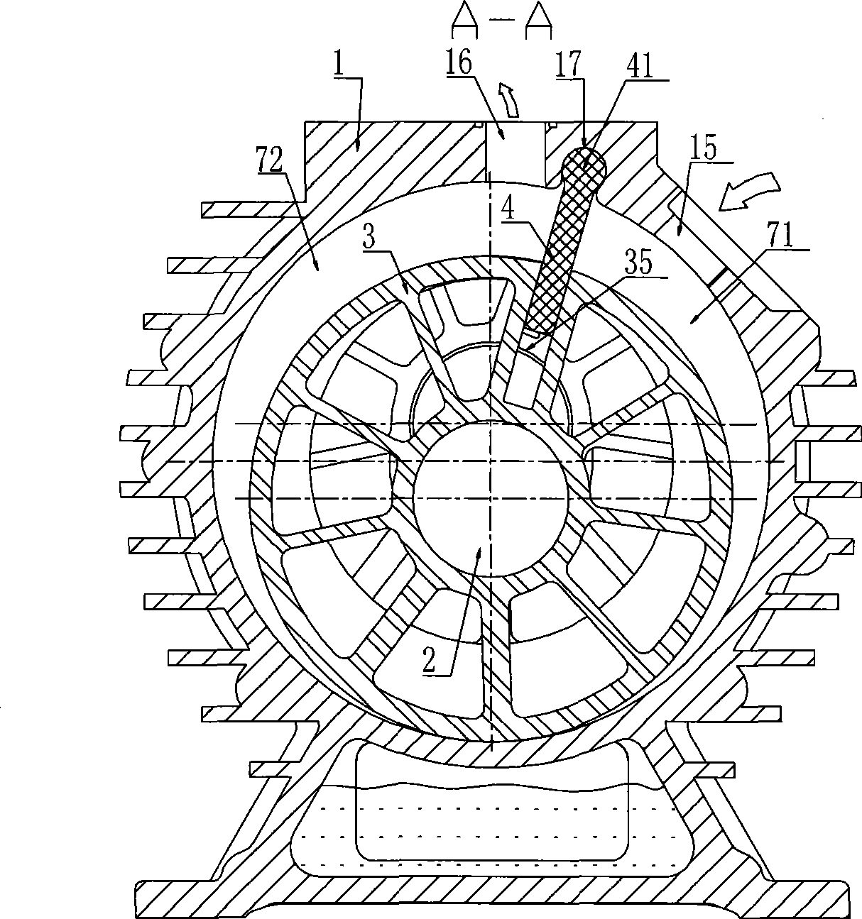 Double cylinder translation rotating compressing device