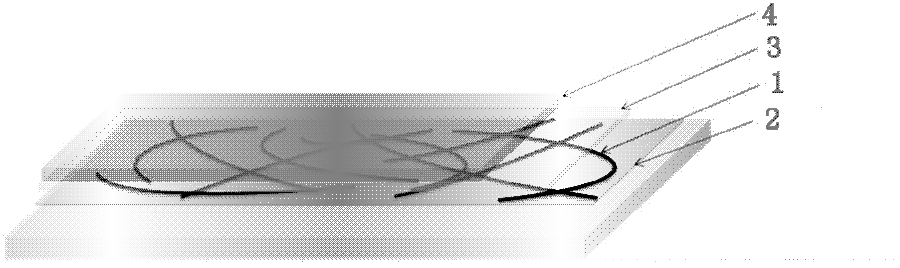 Nanometer silver transparent electrode material and preparation method thereof