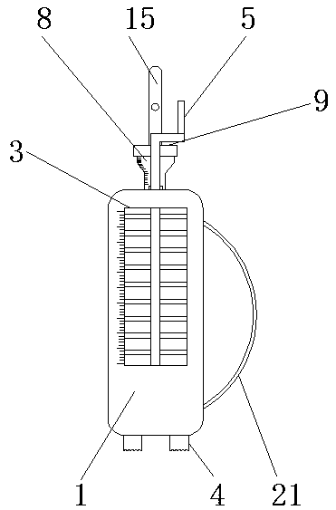 Chemical spraying device for diseases and pests of Camellia sinensis