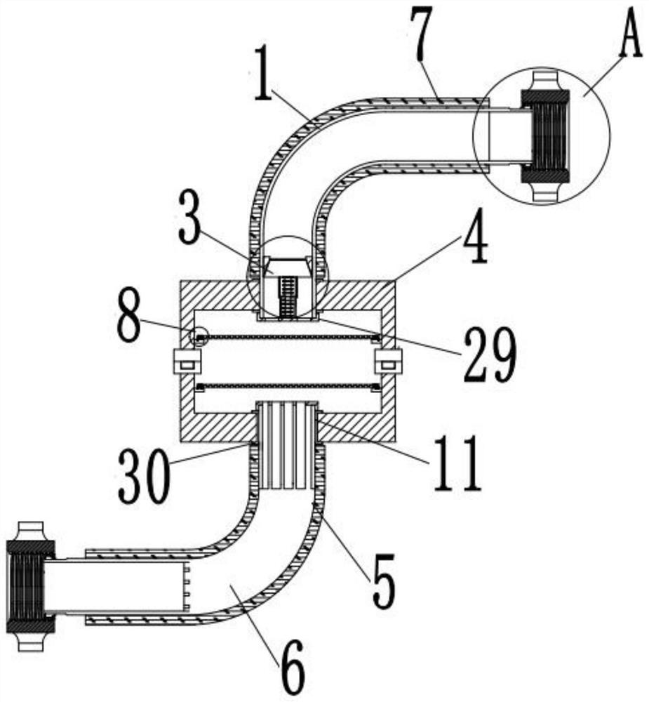 a connecting elbow