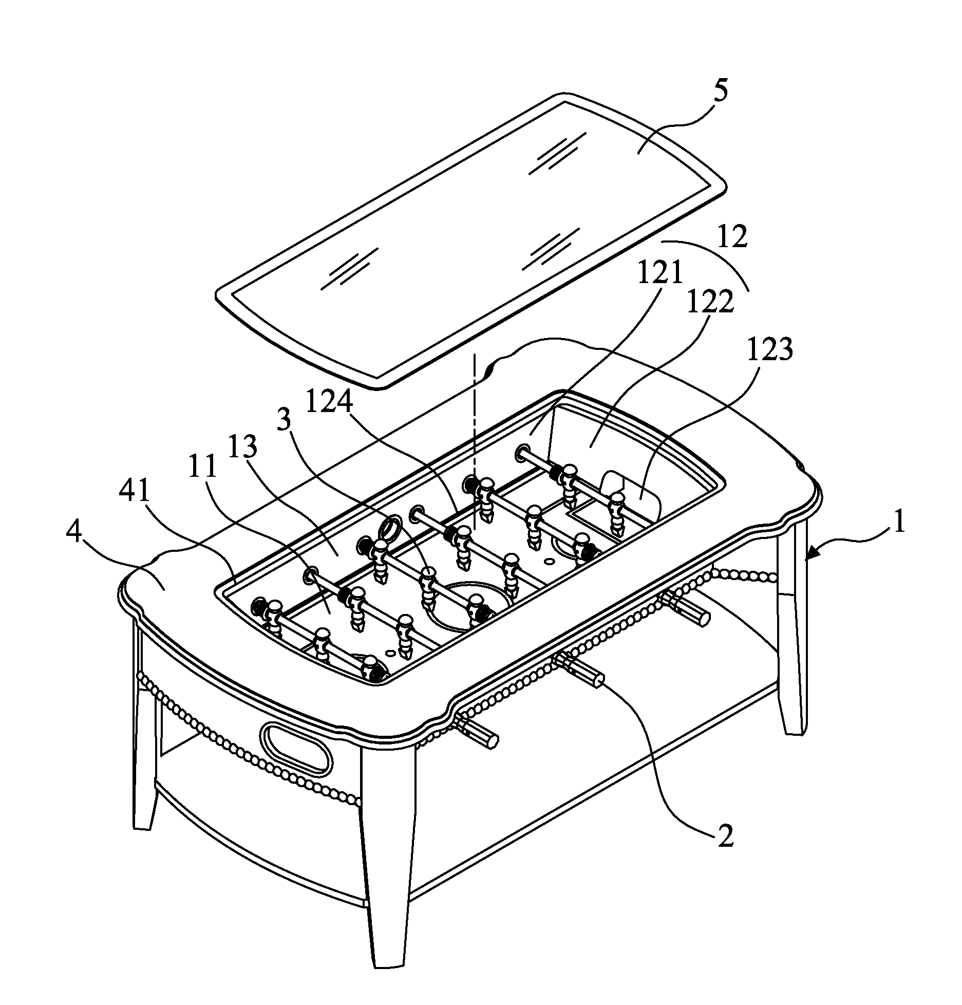 Dual-purpose football game play table