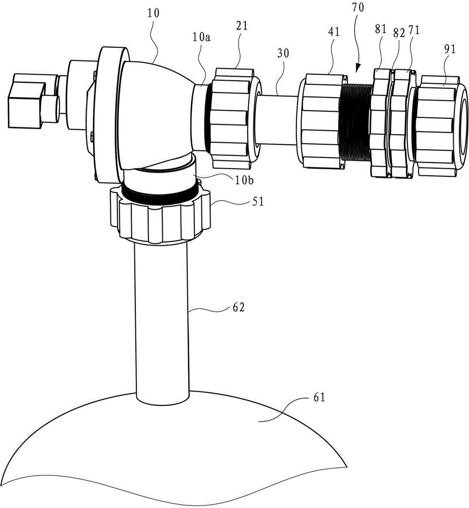 Pulse valve for bag type dust collector and connecting structure and connecting method of pulse valve