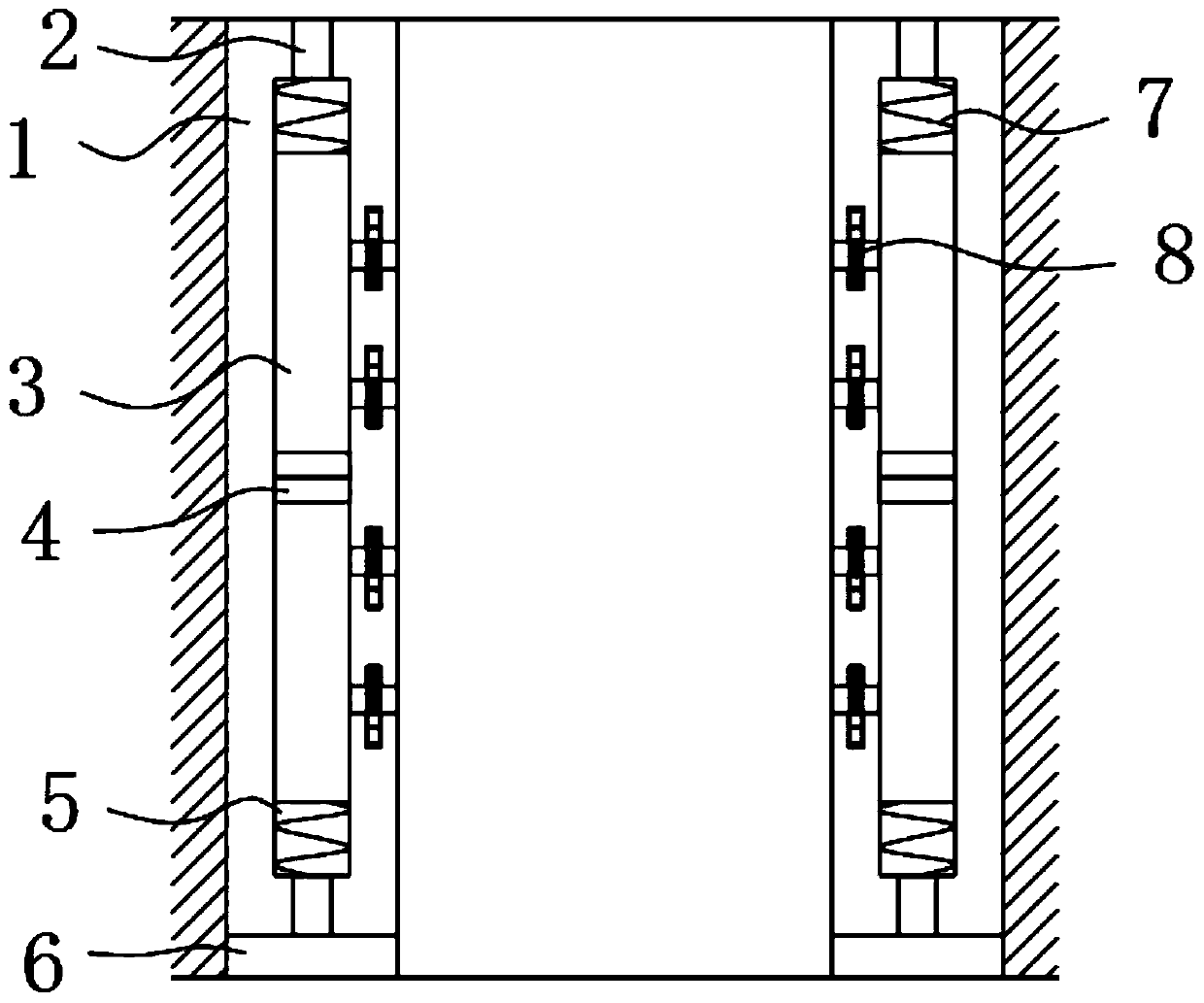 Tunnel pressure suppression device