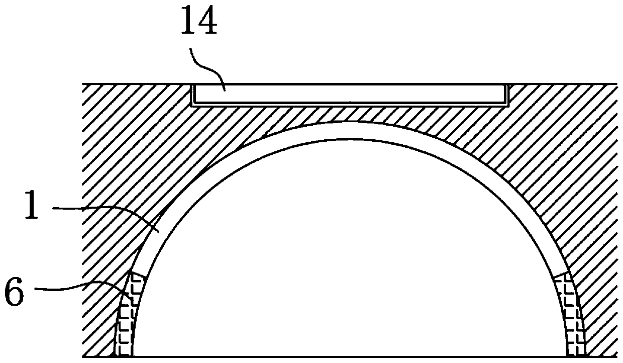 Tunnel pressure suppression device