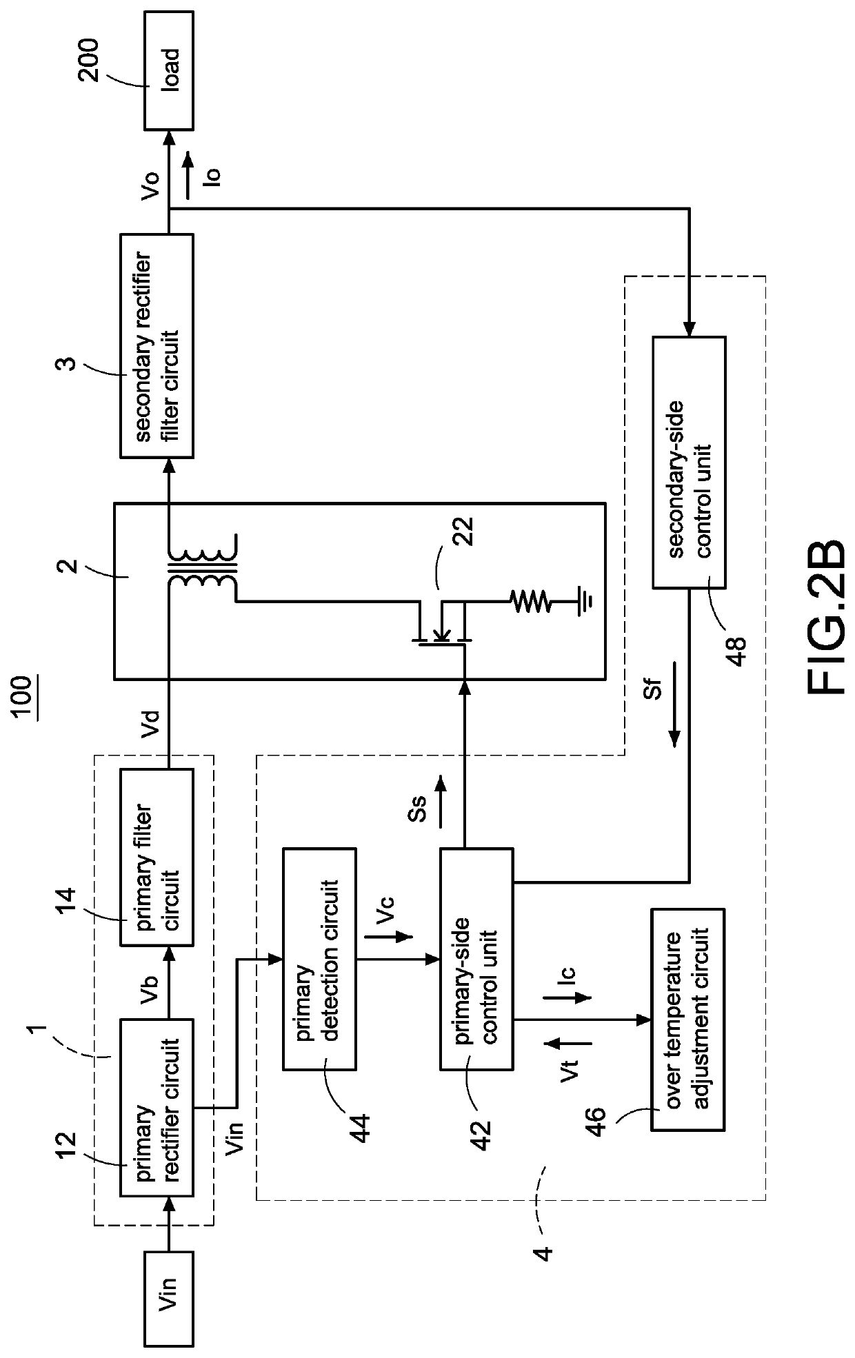 Power converter with over temperature protection compensation