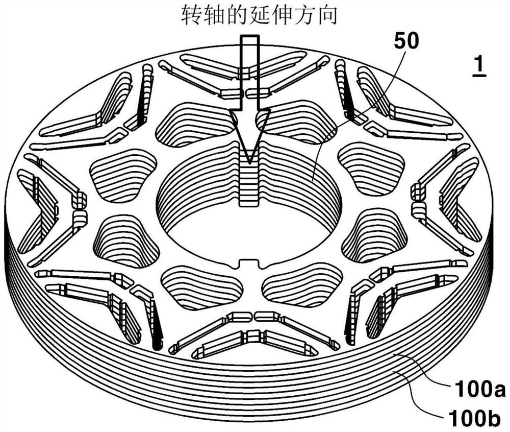 Rotor for application in drive motor