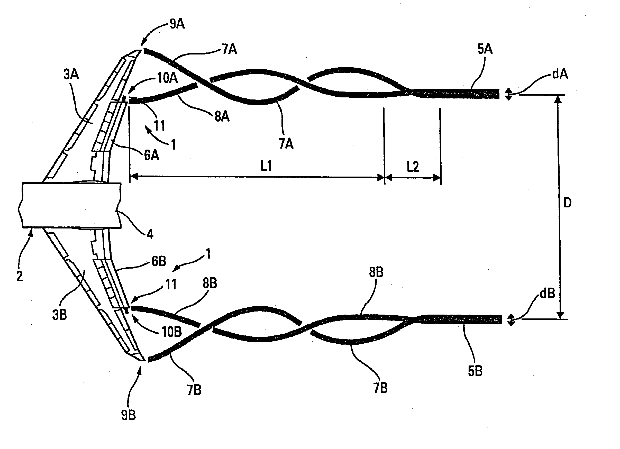 Apparatus for accelerating destruction of a vortex formed by a wing of an aircraft
