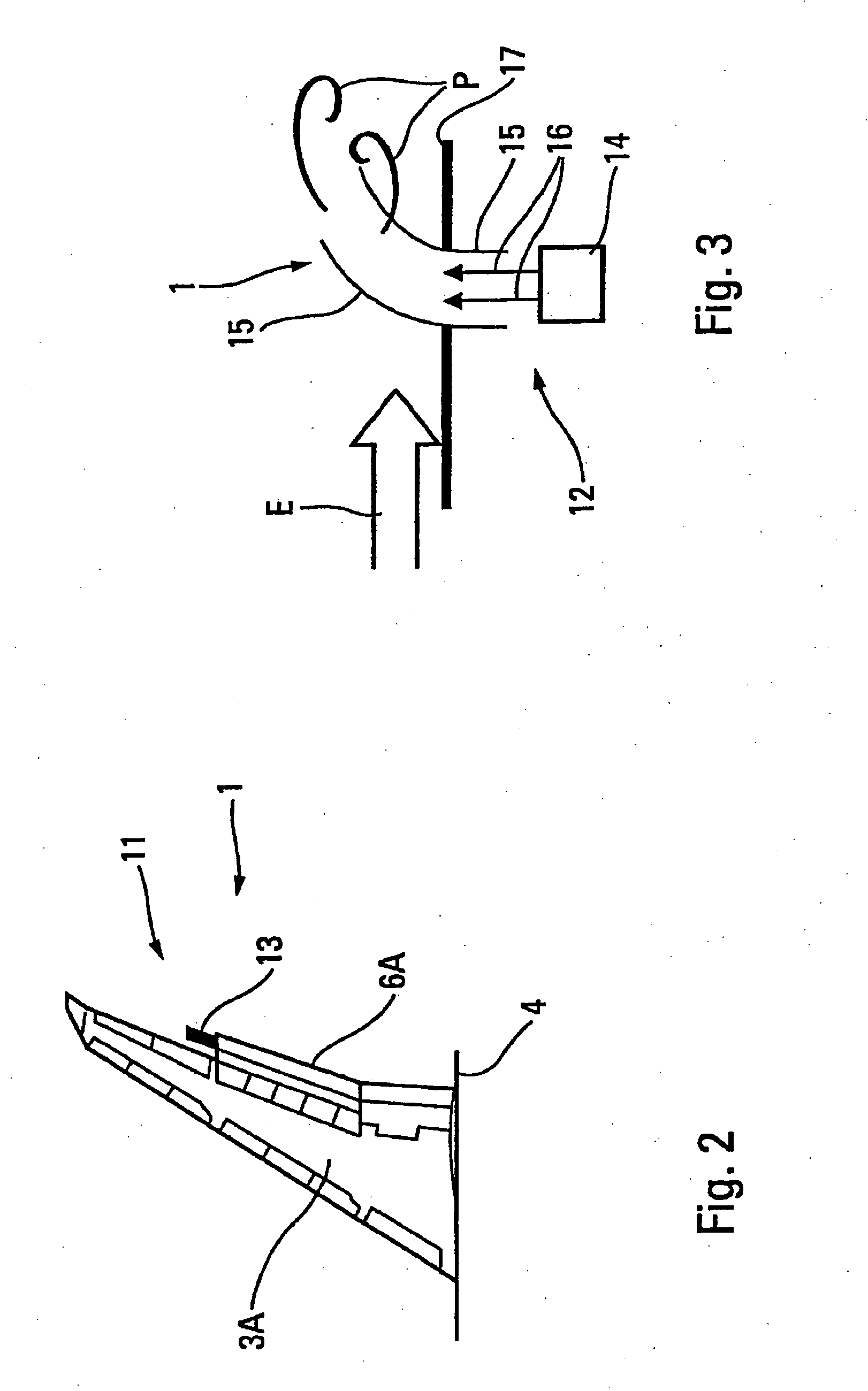 Apparatus for accelerating destruction of a vortex formed by a wing of an aircraft