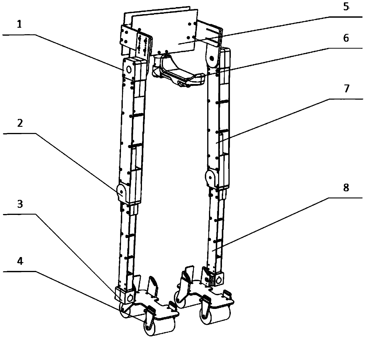 A plantar wheel-driven self-balancing powered exoskeleton for patients with spinal cord injuries