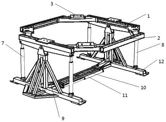 Universal disassembling and assembling rack for gun turret
