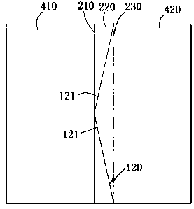 Material transportation and distribution device and material distribution method