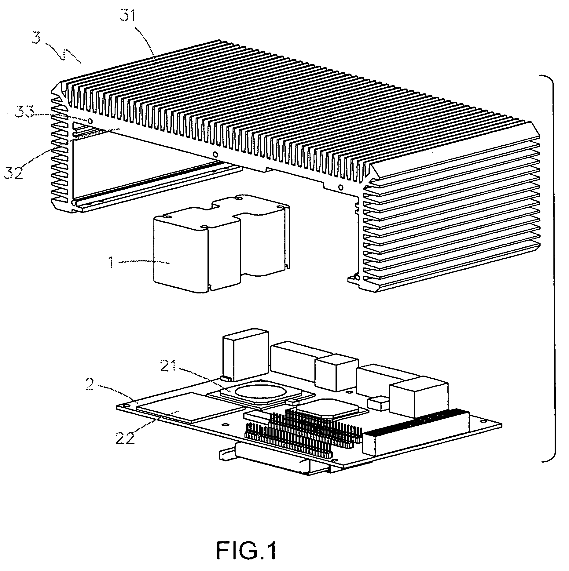 Industrial computer with aluminum case having fins as radiating device