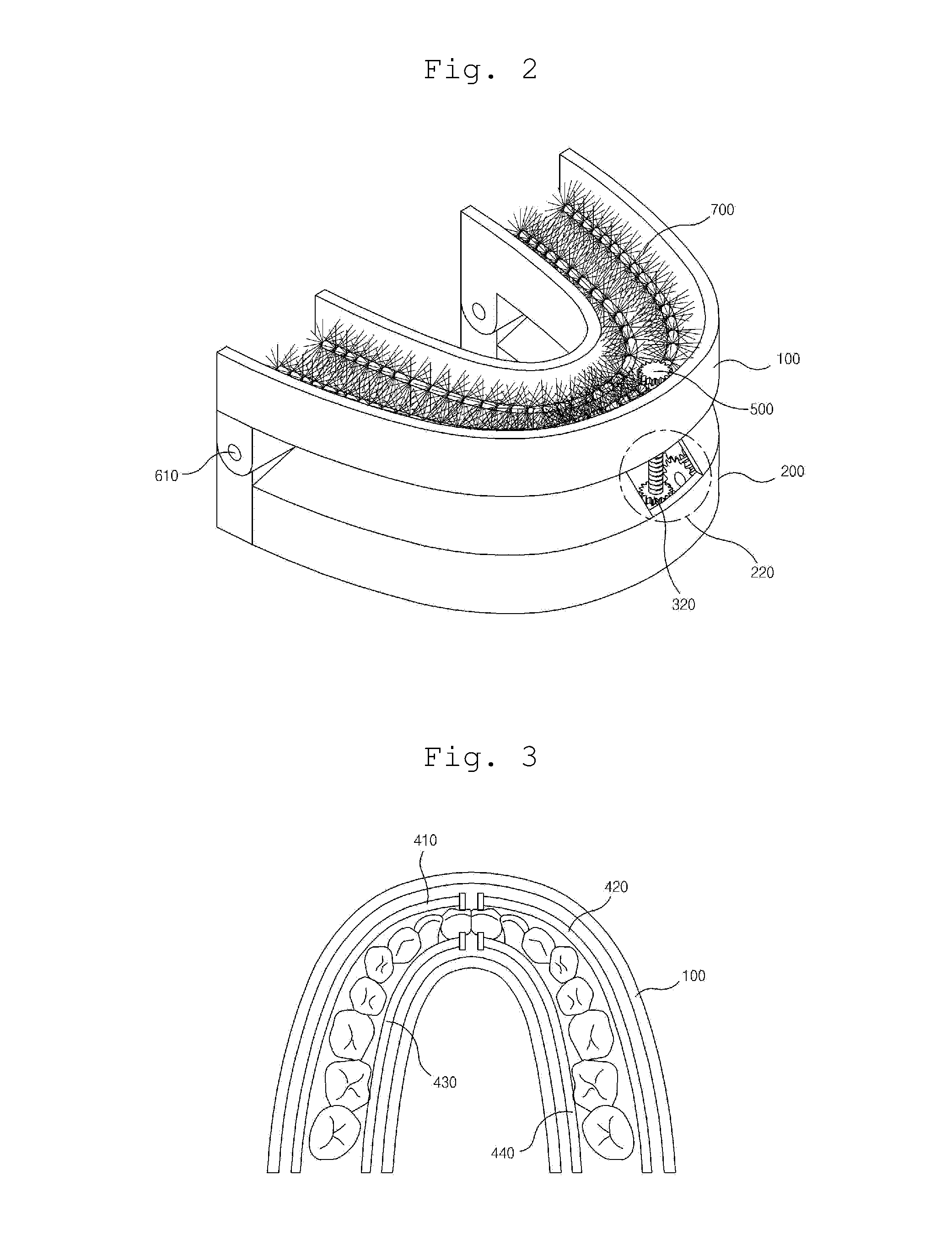 Mouthpiece type toothbrush and the operating method thereof