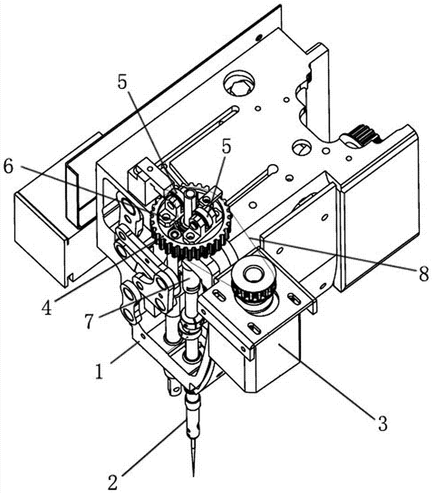 Sewing Machine Needle Bar Synchronous Rotation Mechanism