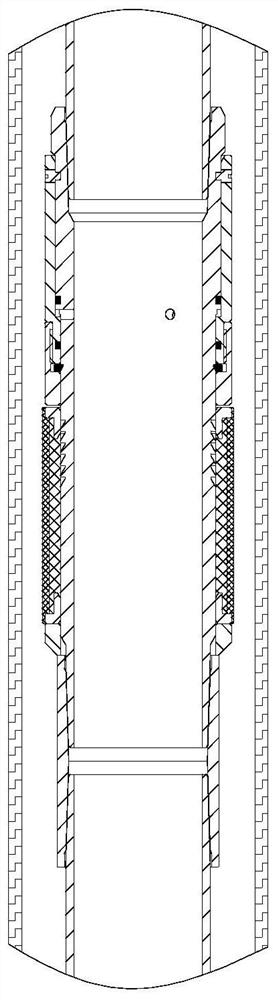 Pression-expansion type composite rubber sleeve outer packer