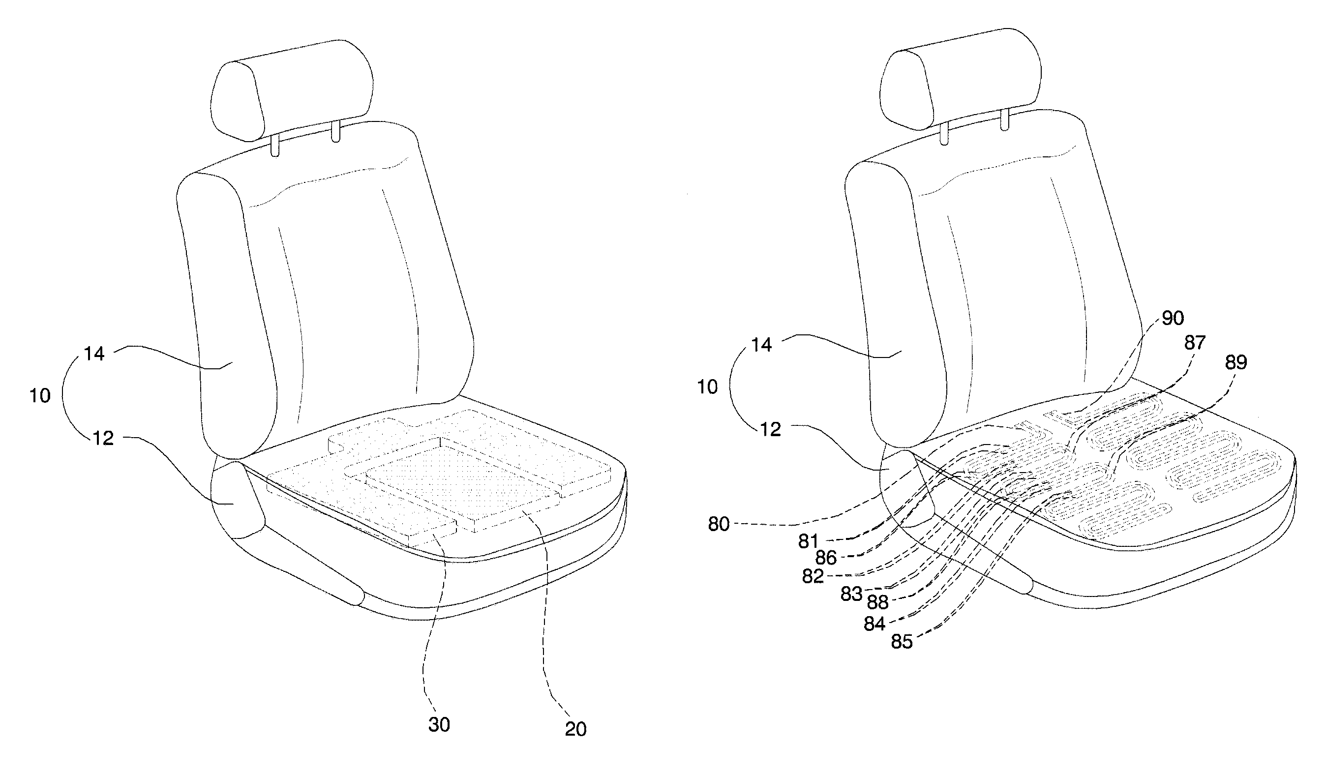 Occupant classifying device for an automobile