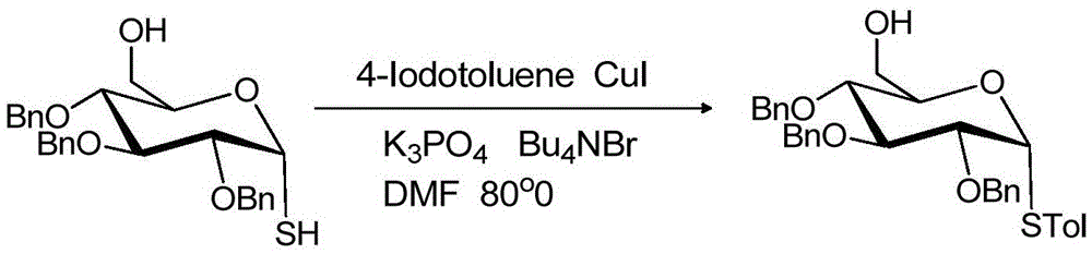 Method for synthesizing alpha-aryl thioglycoside