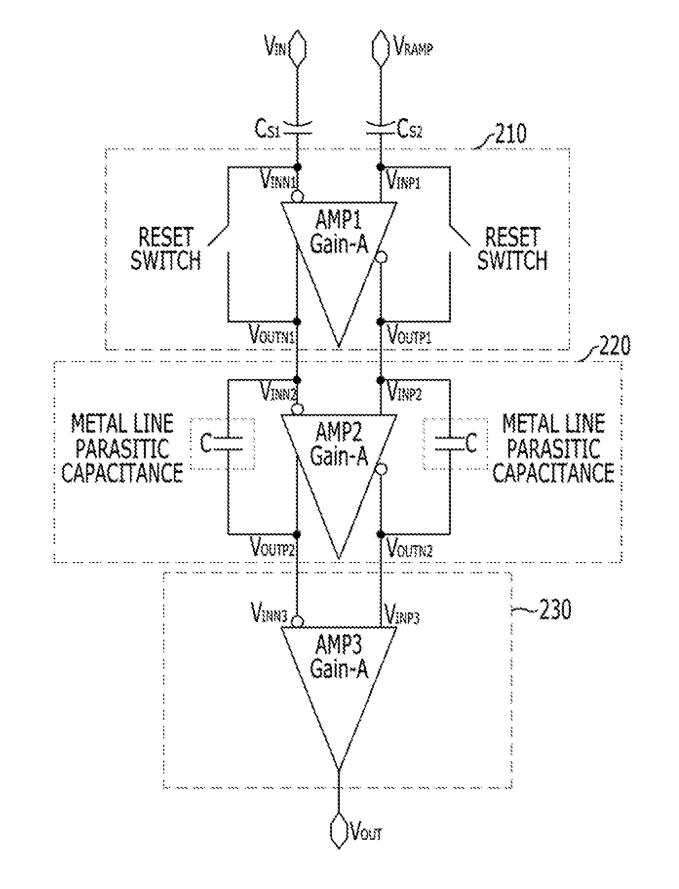 Method for reducing noise using layout scheme and comparing device