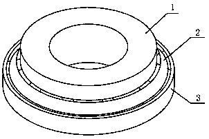 One-way external self-aligning thrust bearing with heat dissipation function