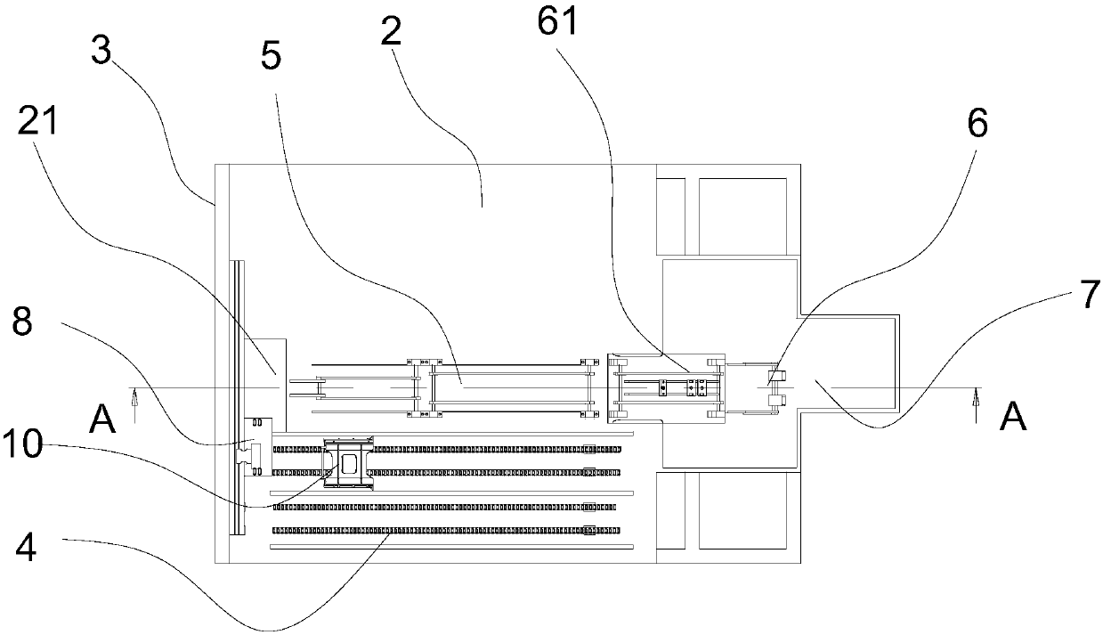 Silicon chip underwater automatic taking and inserting machine