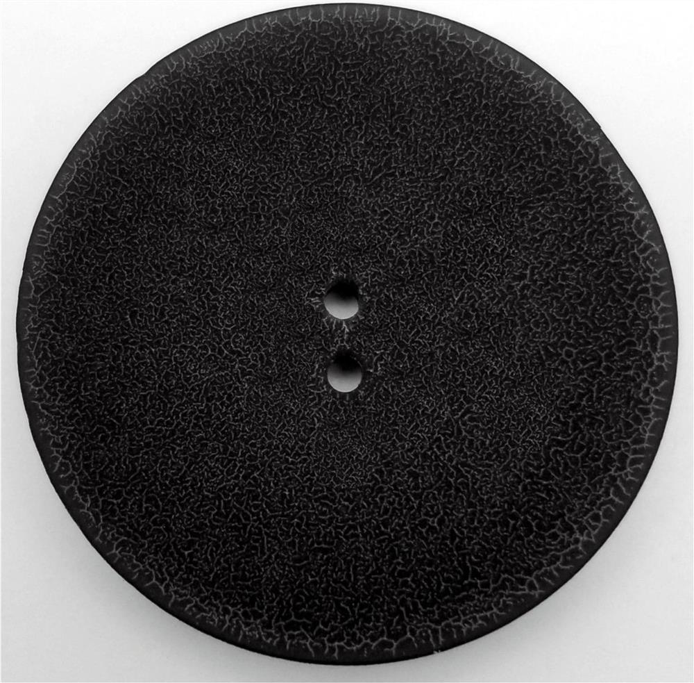 A button coating, a skin texture button and a preparation method thereof