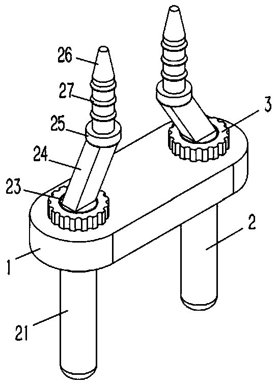 A universal light strip pin